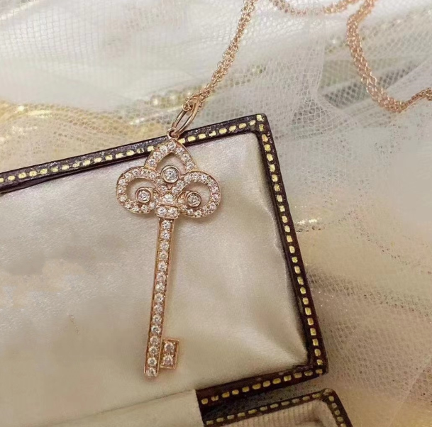[MonoGleam] Sterling Silver Key Pendant Necklaces