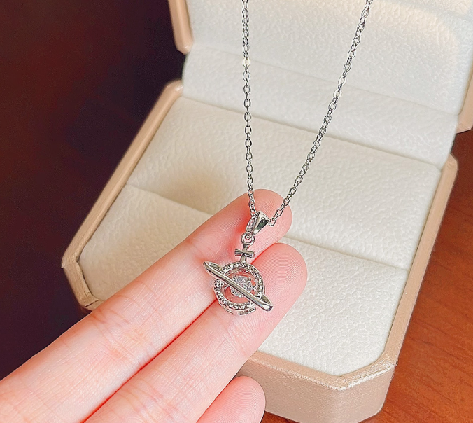 [MonoGleam] Titanium Cross Gemstone Necklaces