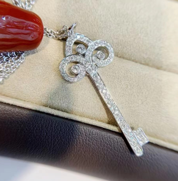 [MonoGleam] Sterling Silver Key Pendant Necklaces