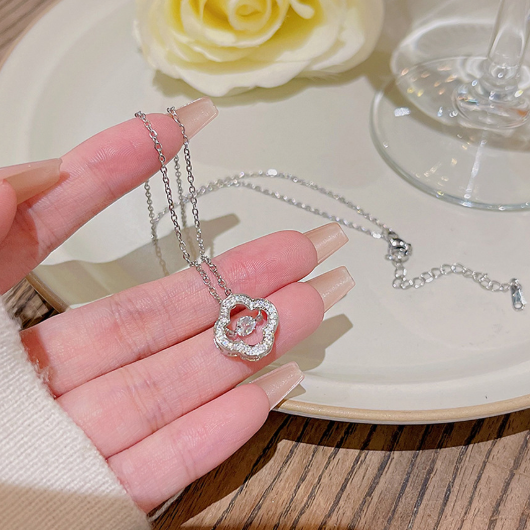 [MonoGleam]Lucky Zircon Clover Necklaces