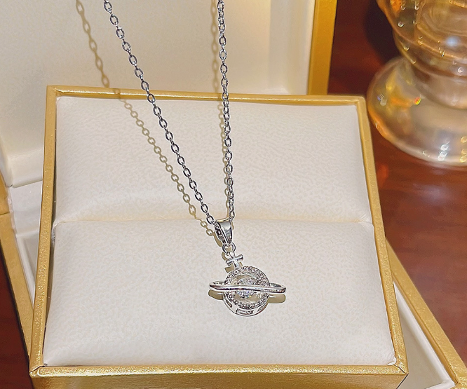 [MonoGleam] Titanium Cross Gemstone Necklaces